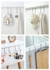 Ensemble de crochets de porte en acier inoxydable, crochets de suspension polyvalents pour serviettes, sacs, vêtements, cuisine - Product Image 2