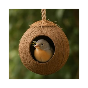 Nichoir pour oiseaux VietChoice en fibre naturelle faite à la main, durable et éco-responsable, style classique pour salon - Product Image 4