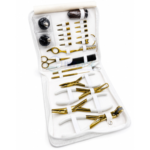 Hair Extension Tool Kit Stainless Steel Micro <b>Beads</b> Pliers <b>Set</b> Tape In Pliers Scissors Loop Needle for Salon Use - Product Image 2