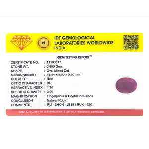 African Ruby 4.5 Carat Oval Cut Loose Gemstone for Fine Jewelry - Product Image 4