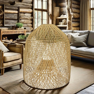 Abat-jour en rotin écologiques pour l'hôtellerie et la décoration intérieure - Product Image 6