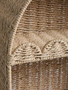 Luxury Handmade Seagrass <b>Wall</b> Shelf Decorative Storage Rack Kids Room Organizer Natural Wicker <b>Display</b> Shelf Nordic Minimalist - Product Image 5