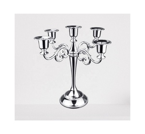 เชิงเทียนเหล็กเชิงเทียน5ไส้เทียนสำหรับตกแต่งบ้านและงานแต่งงาน - Product Image 1
