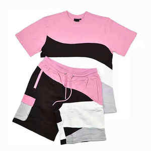 Wholesale 2 Piece Cotton Mens Summer Sets Casual Streetwear Short Sets for Men - Product Image 3