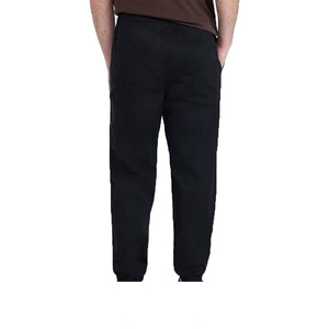 Wholesale Custom Logo Men's Navy Blue High Waist Sweatpants Side Pockets Drawstring Closure Elastic Waist Casual Joggers Winter - Product Image 3