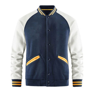 Veste d'hiver pour homme de qualité supérieure, style Letterman, col montant, tissu tricoté respirant et écologique, options personnalisables, décontractée - Product Image 1
