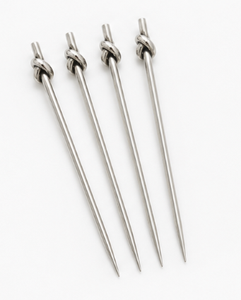 Palillos de Cóctel de Acero Inoxidable Premium con Mango Anudado, Palillos Reutilizables para Aperitivos y Catering - Product Image 4