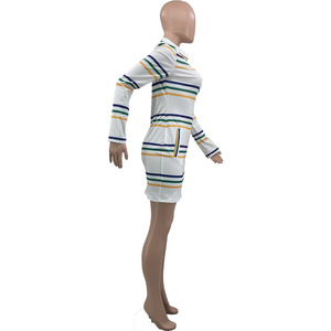 Robe Courte Femme Col Polo Manches Courtes Coupe Trapèze Décontractée pour Fête Vert Jaune Violet Blanc Tissée 100% Coton Taille Naturelle - Product Image 5
