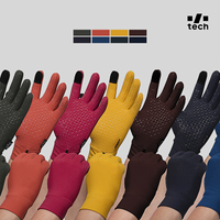 Gants de moto respirants antidérapants personnalisés pour la course de motocross, gants de conduite d'été à doigts entiers en polyester