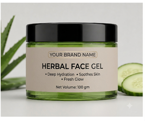 Gel Facial Herbal para Hidratación Profunda y Luminosidad de la Piel – Gel Ligero a Base de Aloe Vera para Todo Tipo de Piel, gel de aloe vera para la cara - Product Image 1