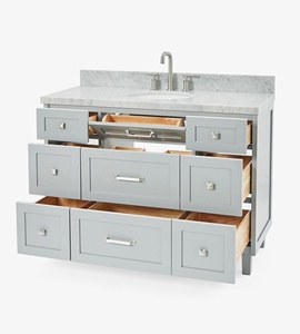 Venta al por Mayor de Mueble de Baño Benjamin de 49 Pulgadas con Lavabo Individual, Solo Mueble, 4 Opciones de Acabado, Fábrica en Vietnam - Product Image 4
