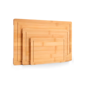 Ensemble de planches à découper en bambou, planches à découper en bois naturel avec rainure pour les jus, planches de préparation alimentaire pour hacher les légumes - Product Image 3