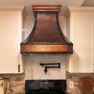 เครื่องดูดควันทองแดงระดับพรีเมียมสำหรับห้องครัวหรูหราทันสมัย พร้อมดีไซน์ตกแต่งอย่างประณีตด้วยงานฝีมือ - Product Image 3