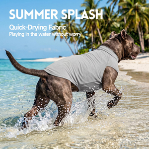 Camiseta Lisa para Mascotas al por Mayor, Chaleco de Algodón Suave para Perros, Ropa Flexible para Cachorros, Ropa Ligera para Gatos para Uso Diario - Product Image 4