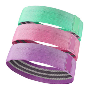 Fabric Hip Resistance <b>Bands</b> Light Resistance Pink Purple Mint Color Durable Exercise <b>Bands</b> for Glutes Leg Training Gym Gear - Product Image 6