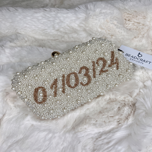 Beadcraft Exports - Bolso de Mano con Cuentas de Perlas, Elegante Bolso de Noche para Mujer, Cierre Magnético, para Todas las Temporadas - Product Image 1