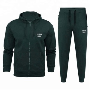 Unisex Gray Tracksuit Full <b>Zip</b> <b>Hooded</b> Sweatshirt And Pants Set With Custom Logo Heat Transfer Printing Casual Autumn Wear - Product Image 2
