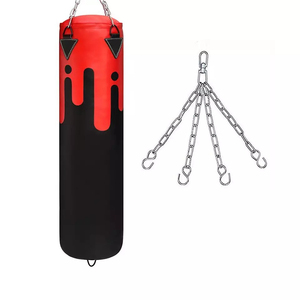 Sac de frappe lourd en cuir PU très demandé avec logo personnalisé, outil d'entraînement pour hommes, rempli de sable, avec options OEM ODM - Product Image 5