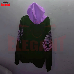 Sweat à capuche tendance et confortable, design unique, imprimé géométrique color block, qualité supérieure, prix de gros, nouvelle collection streetwear urbaine - Product Image 2