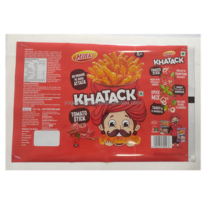 Emballage pour chips en BOPP métallisé naturel de qualité supérieure, imprimé en héliogravure, multicolore, de qualité alimentaire, à soudure centrale, très vendu - Product Image 1