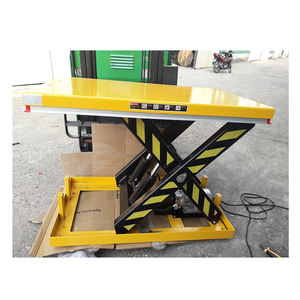 Asian Mechanics Vlift-1-1000KS 1 Ton Pedestrian <b>Hydraulic</b> Scissor Lift Table 1M Height 220V Motor New Condition 1 Year Warranty - Product Image 1