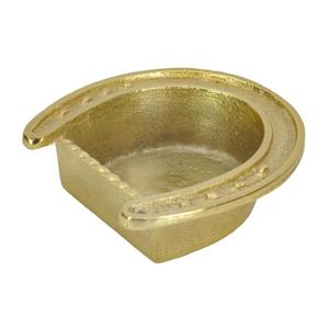 Cendrier en forme de fer à cheval doré, articles cadeaux écologiques, cendriers pour cigarettes, décoration de table, articles pour la maison et le bureau. - Product Image 1