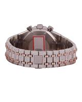 Reloj Bussdown con Diamantes Moissanite, Totalmente Cubierto de Diamantes, Movimiento de Cuarzo, Esfera con Pavé, Reloj Brillante Blanco, VVS VS1 E