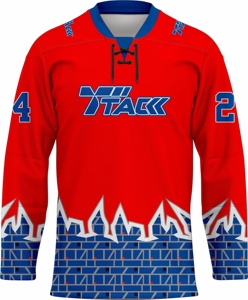 Camiseta de hockey sobre hielo personalizada de alta calidad, equipo de entrenamiento profesional, ropa de hockey, uniforme de hockey para adultos Unisex cómodo sublimado - Product Image 3