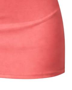 Ensemble crop top et mini-jupe corail personnalisé pour femme, avec brassière de sport sans manches, tenue décontractée deux pièces pour yoga, gym et été - Product Image 6