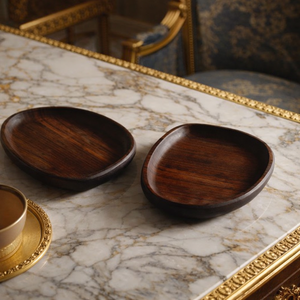 Bol décoratif moderne pour la maison, bol en bois scandinave, bol en bois Japandi, bol en bois style farmhouse - Product Image 1