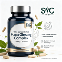 Complexe Naturel OEM Maca Ginseng 10-en-1 pour la Vitalité Masculine Ashwagandha Marque Privée Fabricant Personnalisé Fournisseur en Gros 60 Capsules