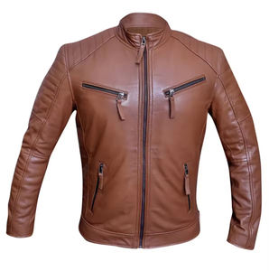 Chaqueta de Motocicleta de Cuero de Oveja Genuino para Hombre, Hecha en Pakistán 2026 |   Chaqueta Impermeable y Transpirable de Invierno para Tallas Grandes, Venta al Por Mayor - Product Image 3