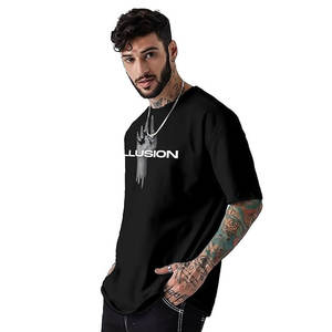 Unisex Oversize de manga corta de alta calidad de hombro caído camisetas personalizadas de color sólido estilo callejero ropa hombres directo - Product Image 3