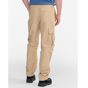 Nouveau pantalon cargo léger pour homme été 2025, 100 % coton respirant, taille mi-haute avec cordon de serrage, style décontracté, teint uni - Product Image 2