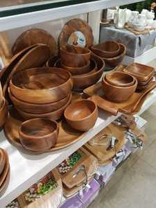 Assiette de service ronde en bois de manguier naturel, polie, faite à la main, classique, décorative pour mariage, multi-usages - Product Image 6