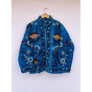 Stylish Premium Quality Autumn/Winter Eco-Friendly Cotton Velvet Embroidered Vintage Floral Suzani Style Bohemian Reversible - Product Image 2