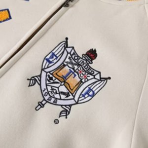 Veste universitaire en polaire neutre Sigma Gamma Rho, broderie chenille, vêtements de sororité grecque, vêtements pour femmes de qualité supérieure - Product Image 2