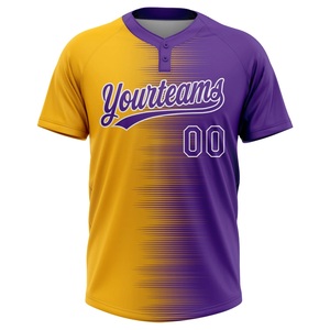 Camiseta de Softbol Personalizada al por Mayor para Mujer, Tela de Poliéster Premium de Alto Rendimiento, Cierre de Botones, Manga Corta, Unisex - Product Image 1