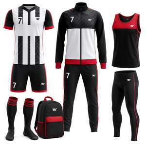Ensemble de maillots de football personnalisés par sublimation pour hommes, uniforme de football, sac à dos de football, legging, survêtement - Product Image 5