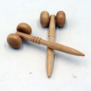 Natural Beech Wood Body <b>Massage</b> Roller <b>Tool</b> Deep Tissue Muscle Relaxation Anti Cellulite Lymphatic Drainage Wooden Massager - Product Image 3