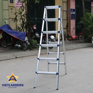 Super Quality A-Shape 2x6 Aluminium Steel Foldable <b>Ladder</b> EN131 Certified for Modern Industrial & Household Outdoor Home Use - Product Image 2
