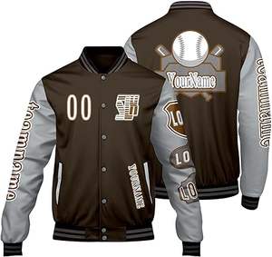 Chaqueta de Invierno Cálida y Cómoda para Hombre, Estilo Letterman, con Cuello Alto, Logotipo Frontal, Resistente al Viento, Transpirable, de Secado Rápido, Alta Calidad y Ecológica - Product Image 1