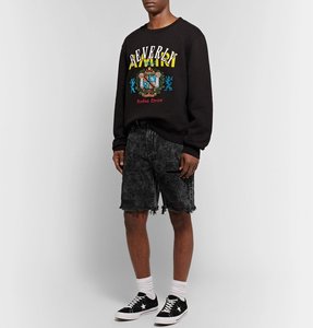 Manufacturer Custom Men's Bulk Streetwear Light Wash Straight High Waist Breathable Baggy Long Jorts Denim Jeans Shorts - Product Image 3