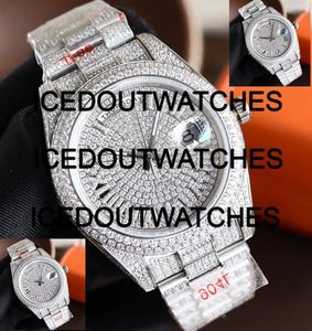 Mechanical <b>Watch</b> Stainless Steel <b>Case</b> Glass Dial Moissanite VVS Diamond <b>Case</b> Shape Bracelet Clasp - Product Image 3