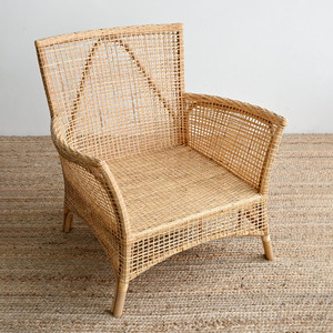 Ensemble de canapés en rotin polyvalent de luxe, style minimaliste nordique, canapés en bambou, chaise de coiffeuse avec coussin, prêt à l'exportation - Product Image 2