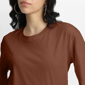 Camiseta Clásica con Cuello Redondo para Mujer, Corte Regular, Ligera, Personalizada, Manga Corta, Premium, Casual, Ecológica, Antiarrugas, Último Modelo 2026 - Product Image 6