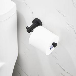 Set di Accessori per Bagno in Alluminio Spesso Nero Opaco 16-27 Pollici Regolabile 3 Pezzi con Portasciugamani e Altri Accessori - Product Image 6