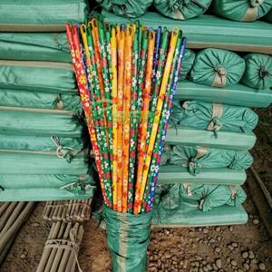 Balai en bois enduit de PVC écologique et durable de 120 cm, design Panda, portable, léger, étanche, avec pelle et serpillière 2-en-1, vente en gros - Product Image 1