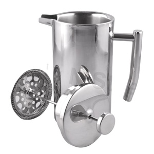 Cafetera con su imagen en el café Cafetera de prensa francesa de acero inoxidable - Product Image 1