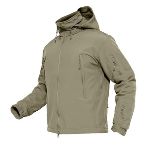 Men's Tactical Winter Softshell <b>Jacket</b> <b>Waterproof</b> Windproof Stand Hooded Outdoor Hiking Camping Hunting Breathable Durable - Product Image 2